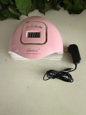 Liteland 150W Fast Curing Nail Lamp With Timer & Digital Display Pink